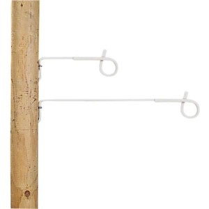 Afstandisolator krulstaart 40cm wit 10 stuks