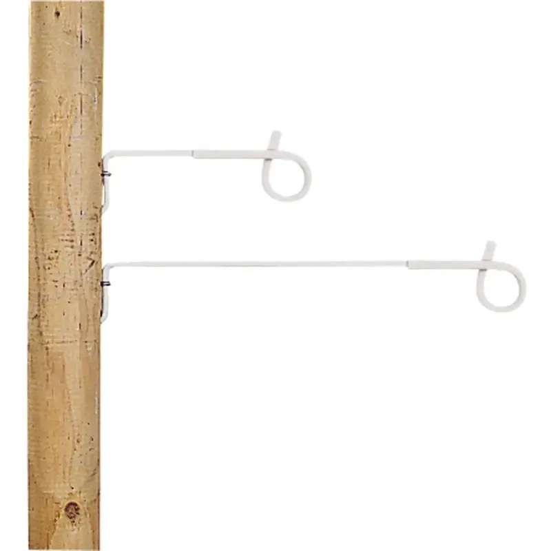 Afstandisolator krulstaart 40cm wit 10 stuks