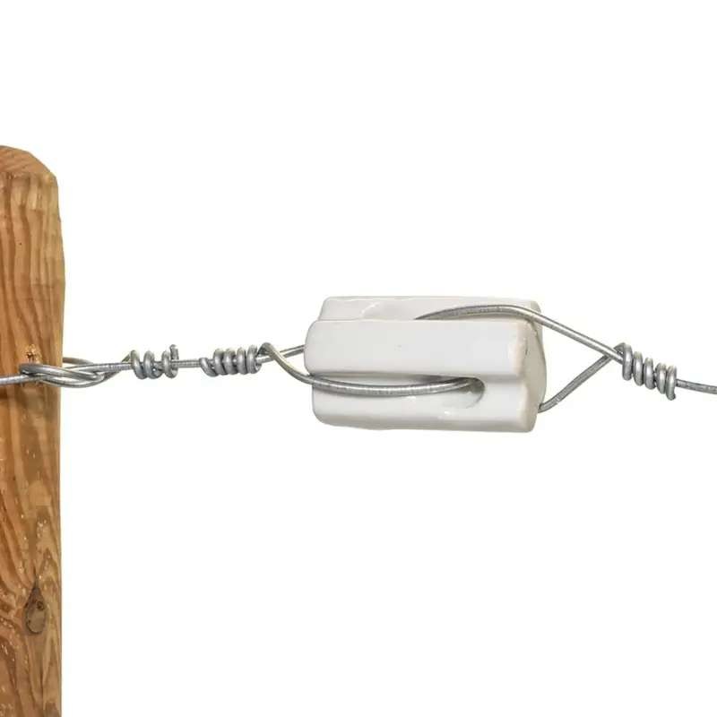 Porseleinen hoekisolator wit 6 stuks