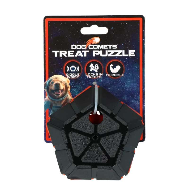 Dog Comets Treat Puzzle Oranje