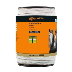 Gallagher schriklint 40mm Turbostar wit 200 meter