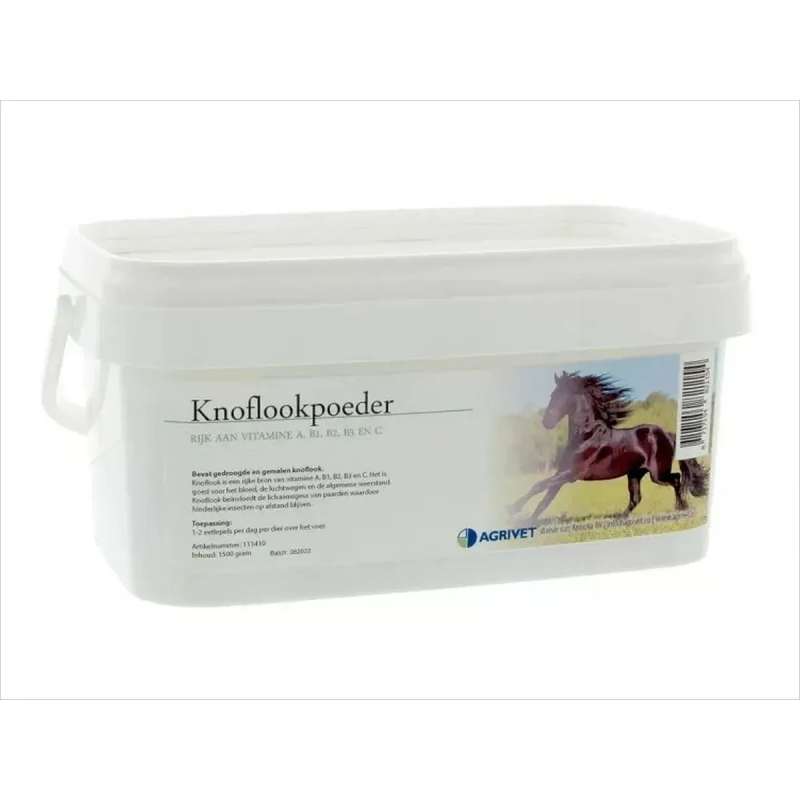 Knoflookpoeder voor paarden
