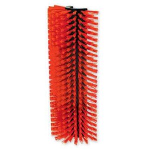 Halfronde koeborstel / veeborstel rood