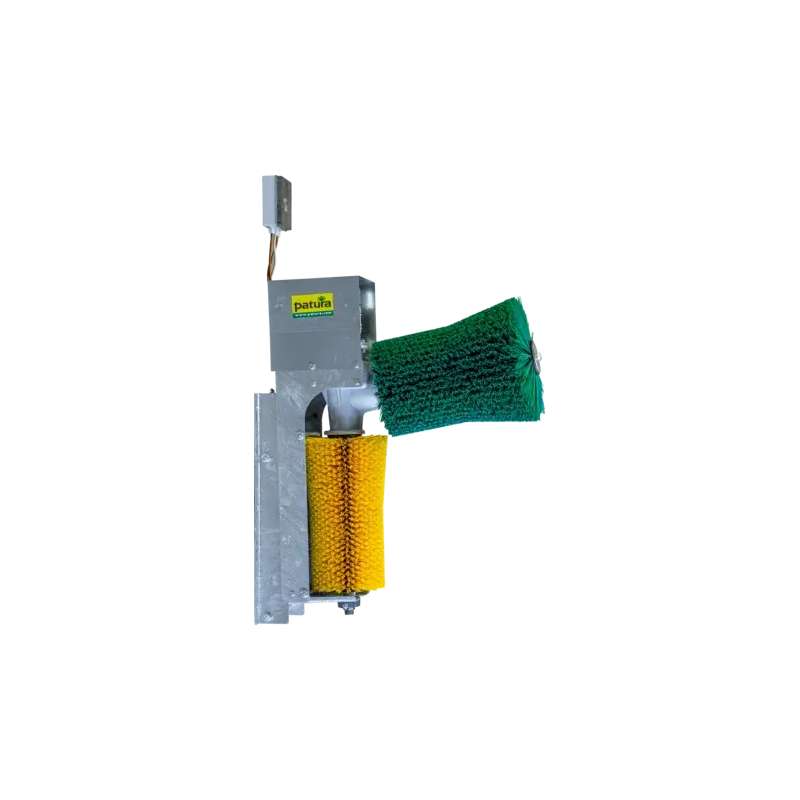 Dubbele elektrische koeborstel