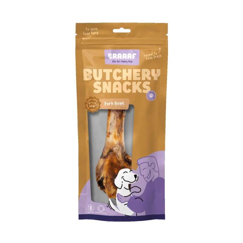 Braaaf Butchery Hondensnacks Varkensbot