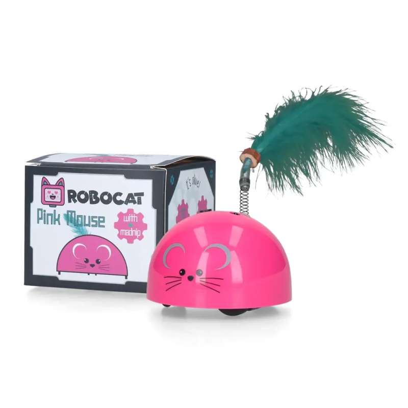 Kattenspeeltje Robocat Muis Roze