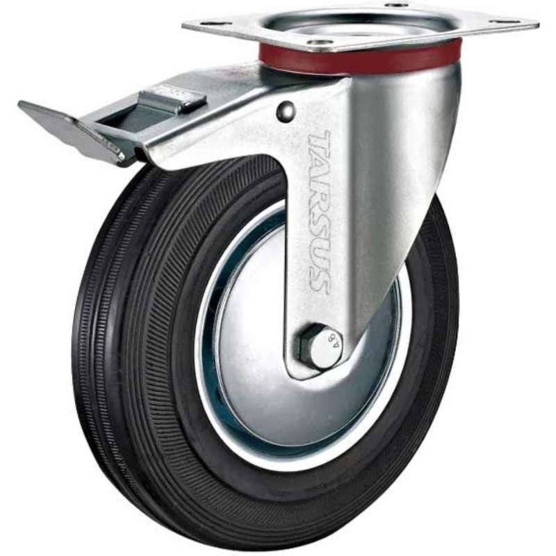 Zwenkwiel 200mm met rem