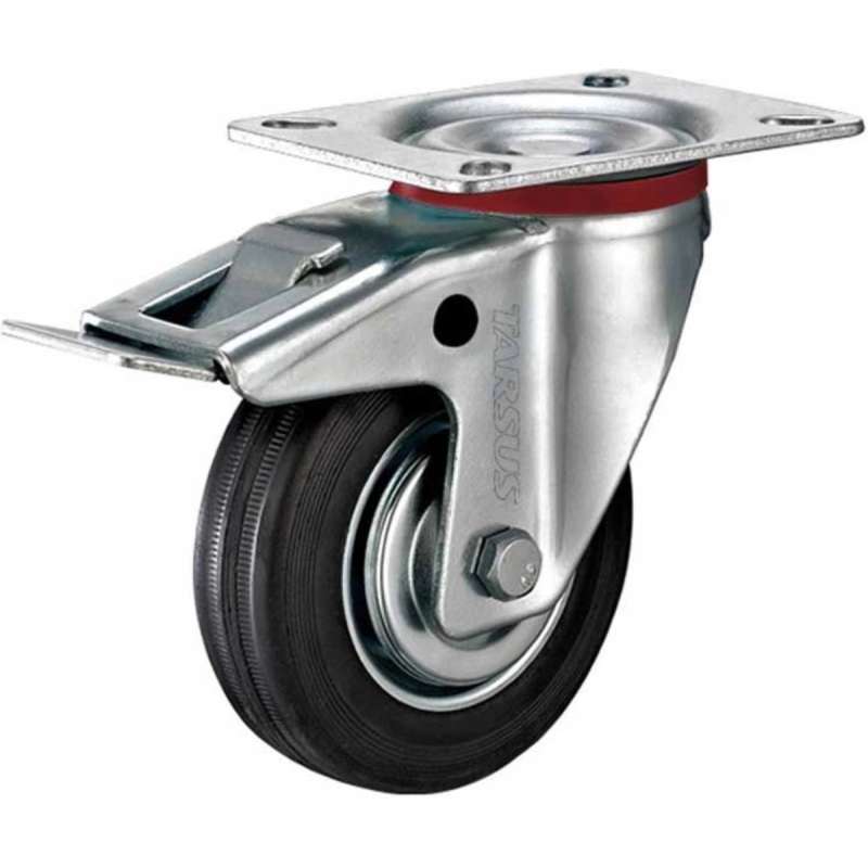 Zwenkwiel 75mm met rem