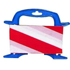 Afzetlint rood/wit 8cm 50m