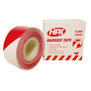 Afzetlint rood/wit 7cm 500 meter