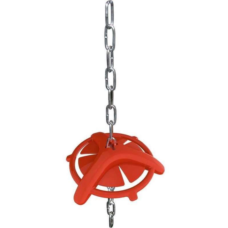 Anti Bijt ring voor varkens met ophangketting