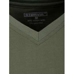 T-shirt Bart V-hals olijfgroen 2 stuks