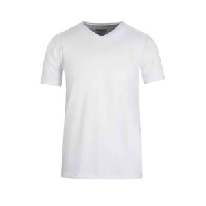 T-shirt Bart V-hals wit 2 stuks
