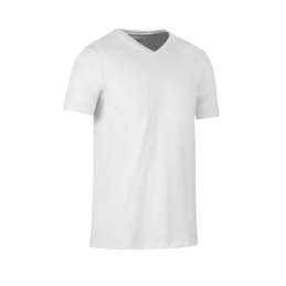 T-shirt Bart V-hals wit 2 stuks