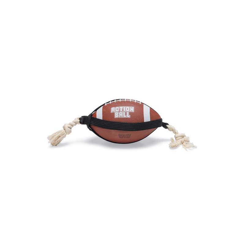 Beeztees Action Rugbybal met Touw