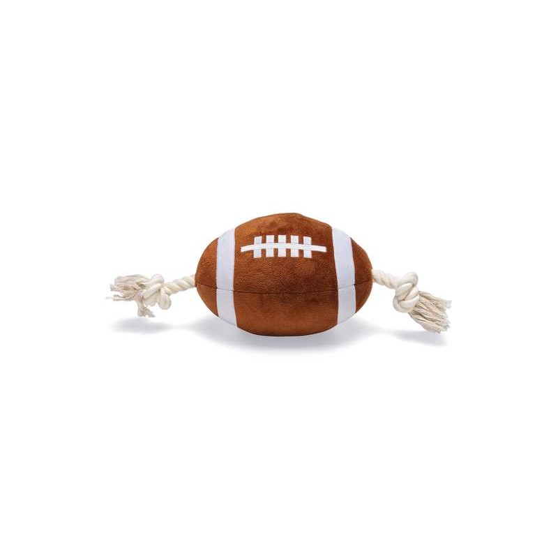 Beeztees Rugbybal met Touw