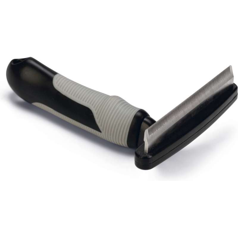 Beeztees honden trimhark middel zwart/grijs 15,5x8,5x5 cm