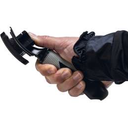 Beeztees honden slickerborstel klein zelfreinigend zwart/grijs