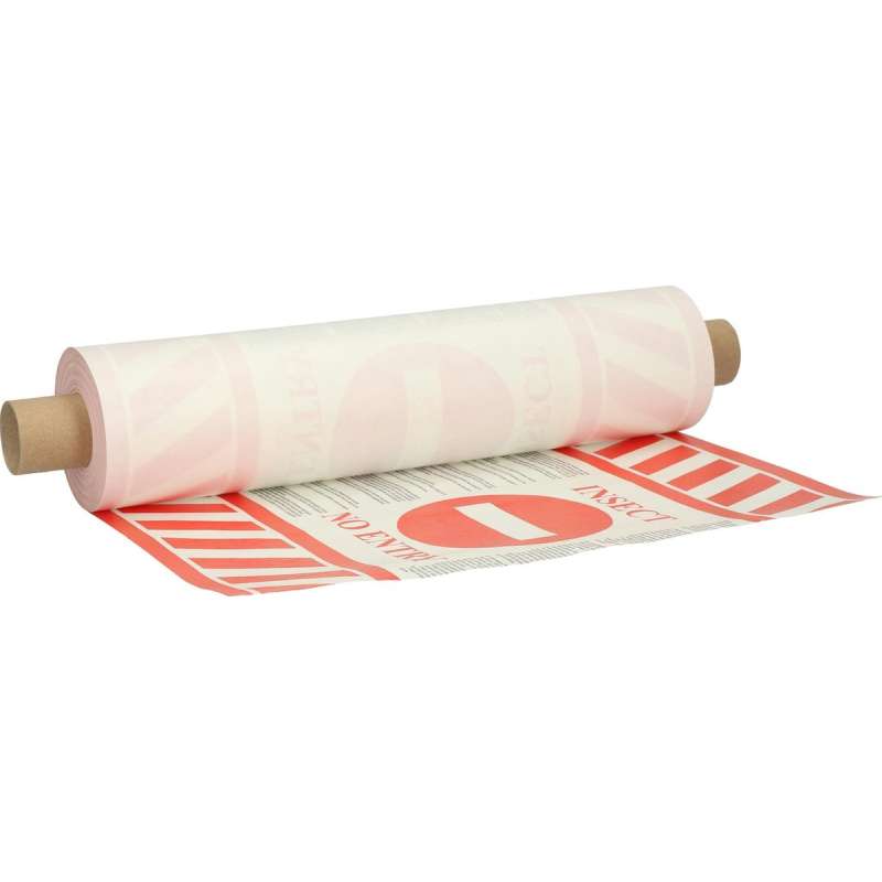 Lijmband/Quarantainetape kruipende insecten rondom pallet