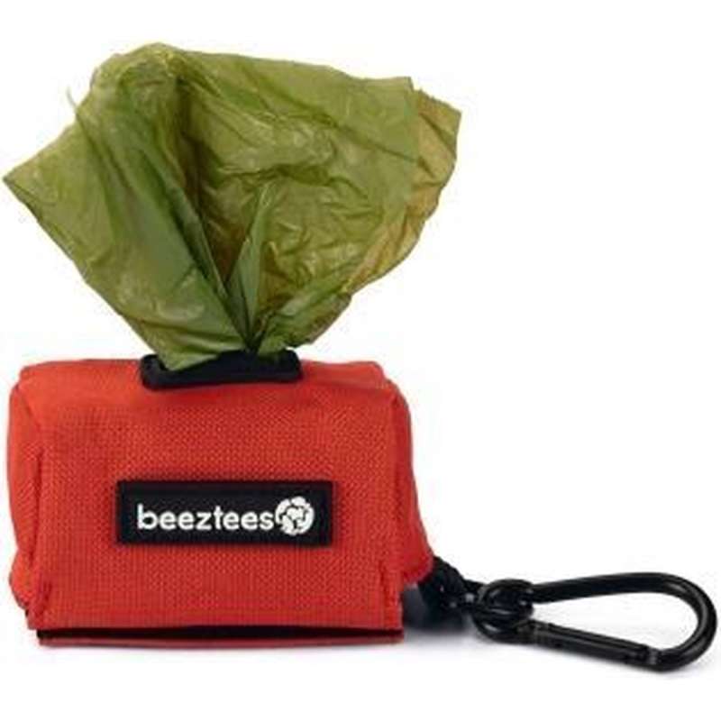 Beeztees poepzakhouder Limpa rood inclusief poepzakjes