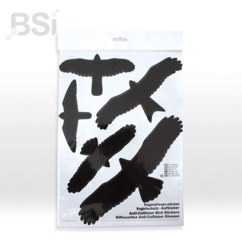 Vogelafweer stickers 5 stuks