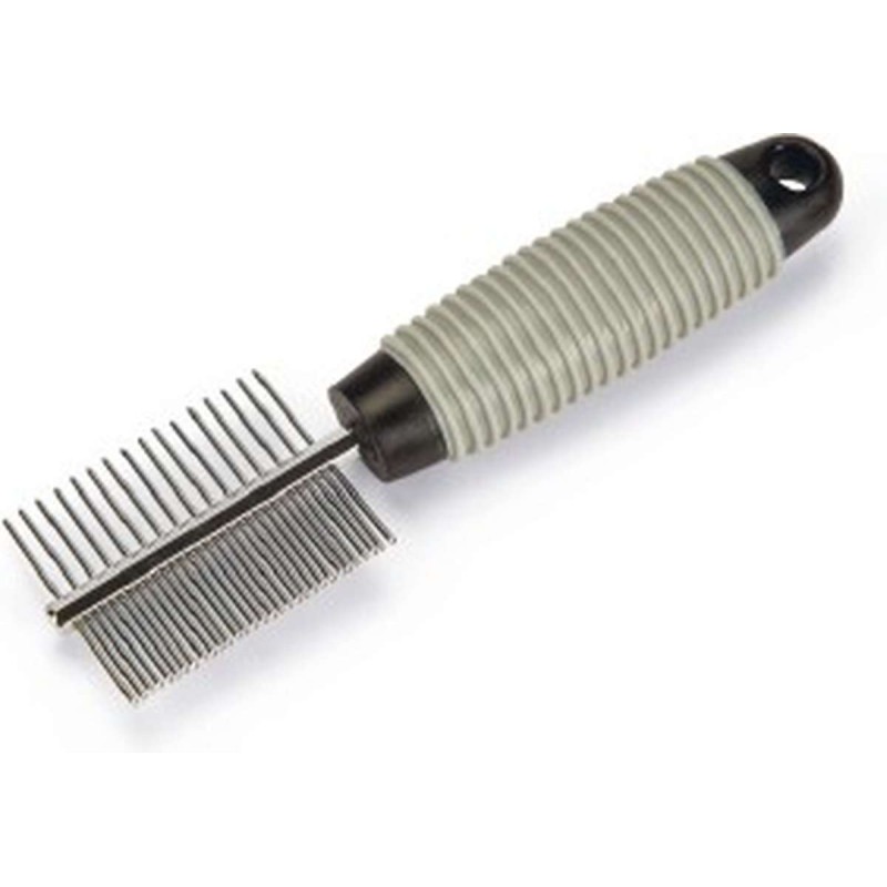 Beeztees Knaagdier Combi Verzorgingskam zwart 12cm