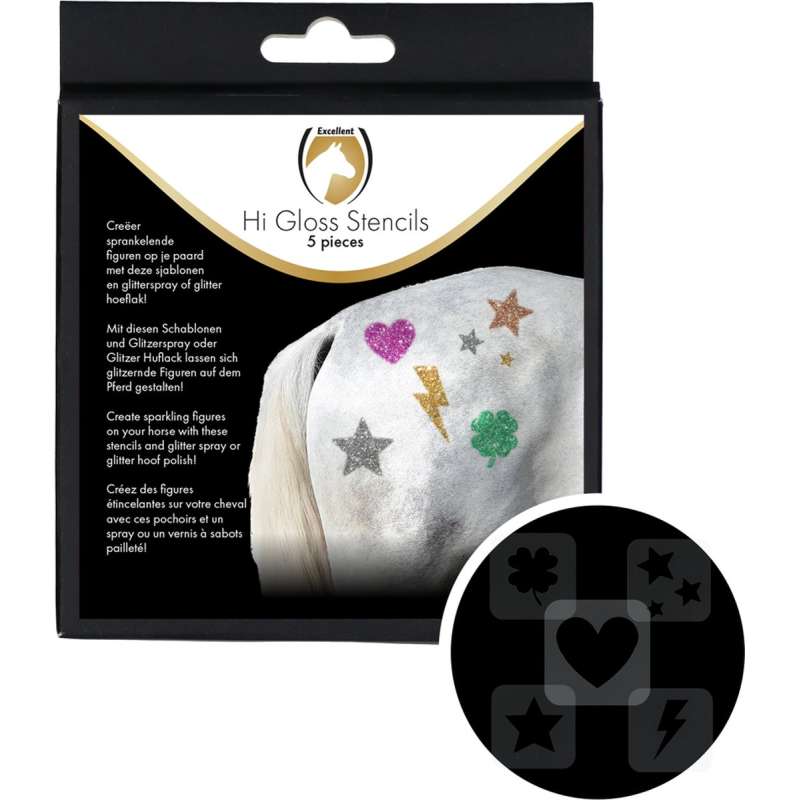 Excellent Horse sjablonen 5 stuks