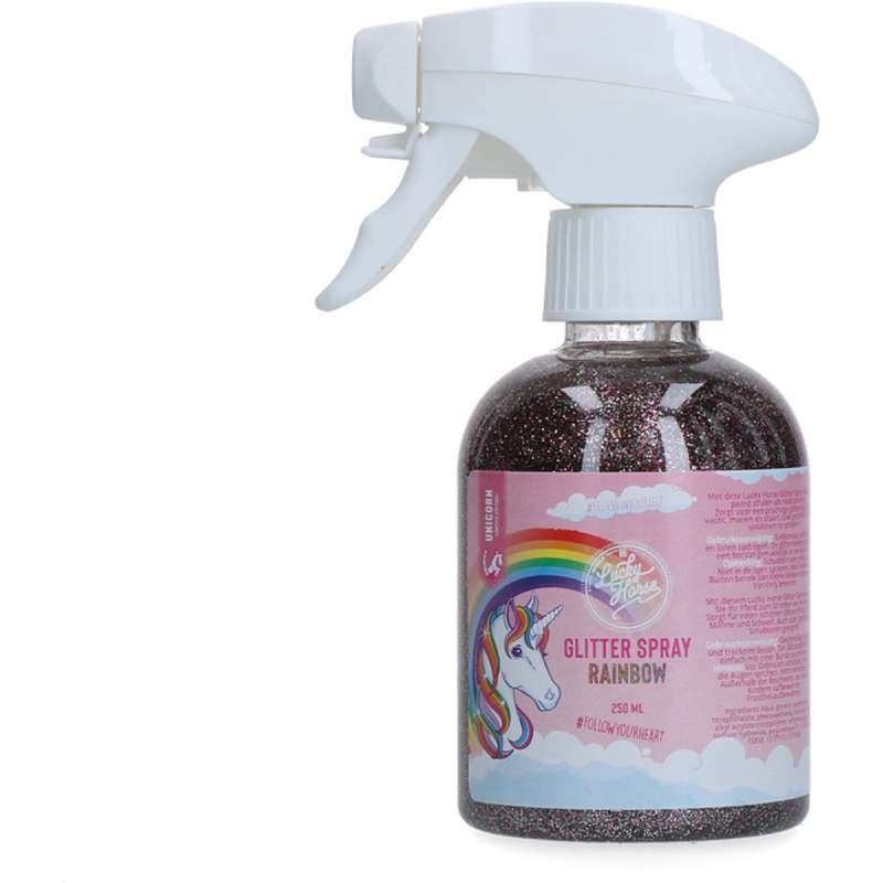 Lucky Horse Unicorn Glitterspray Regenboog