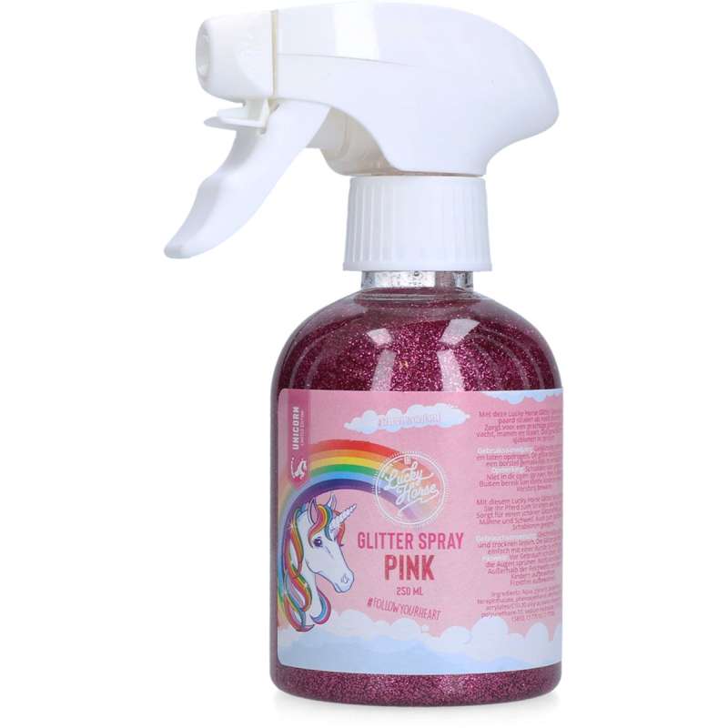 Lucky Horse Unicorn Glitterspray Roze
