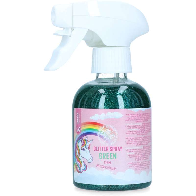 Lucky Horse Unicorn Glitterspray Groen