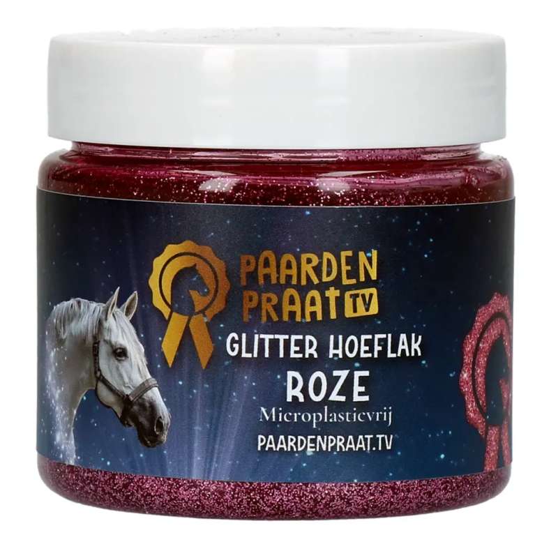 Paardenpraat TV Glitter Hoeflak Roze