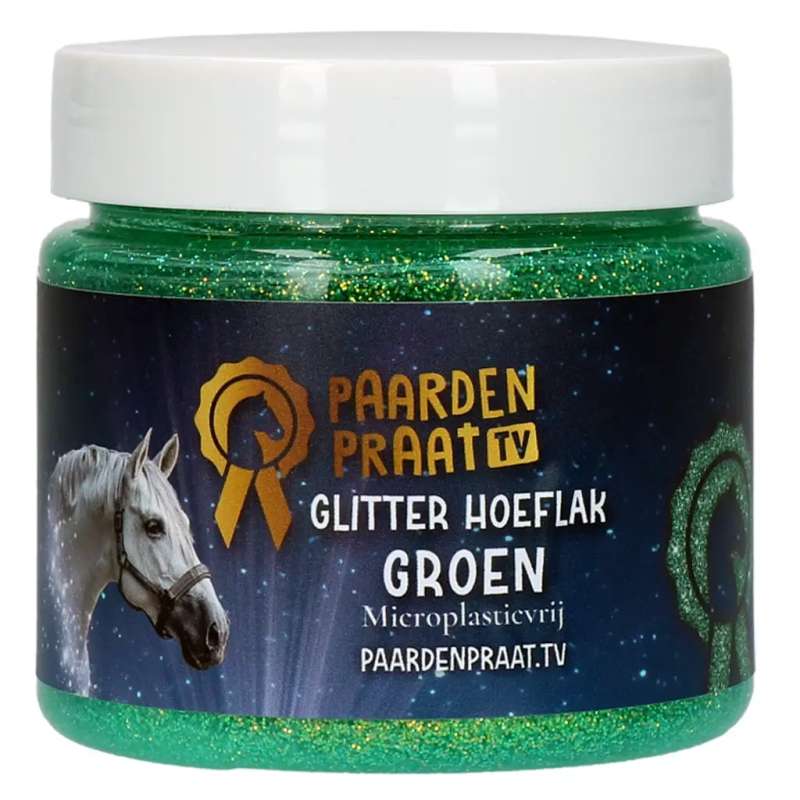 Paardenpraat TV Glitter Hoeflak Turquoise