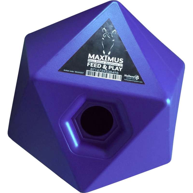 Maximus paardenvoer en traktatie kubus blauw