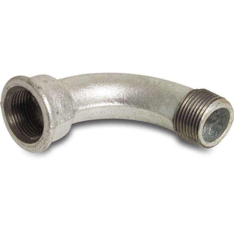 Bocht 90° nr. 1 binnendraad + buitendraad 1/2"