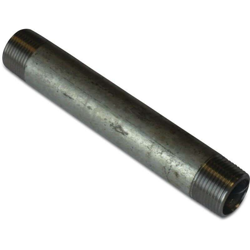Pijpnippel nr. 23 10cm buitendraad 1 1/4"
