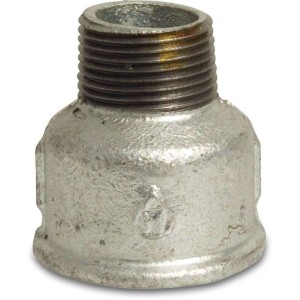 Soknippel nr. 246 1" binnendraad x 1/2" buitendraad