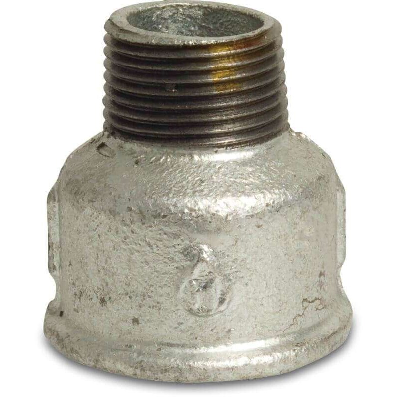 Soknippel nr. 246 1" binnendraad x 3/4" buitendraad