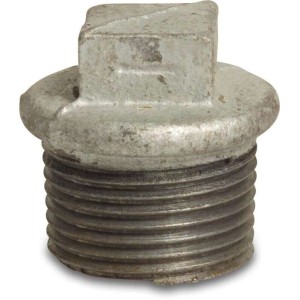 Plug nr. 290 gegalvaniseerd buitendraad 1"