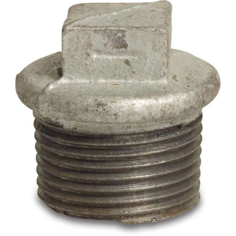 Plug nr. 290 gegalvaniseerd buitendraad 1/2"