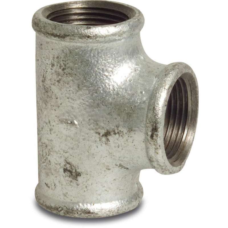 T-stuk nr. 130 90° binnendraad 1/2"