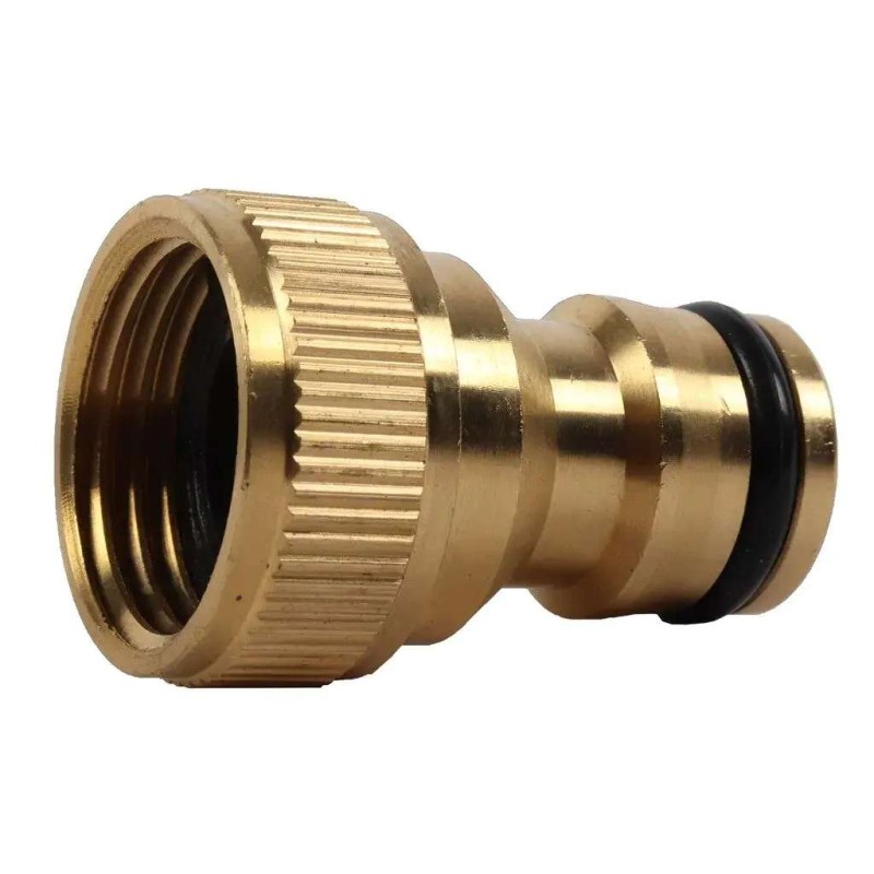 Kraannippel messing 1/2 inch met inwendige draad