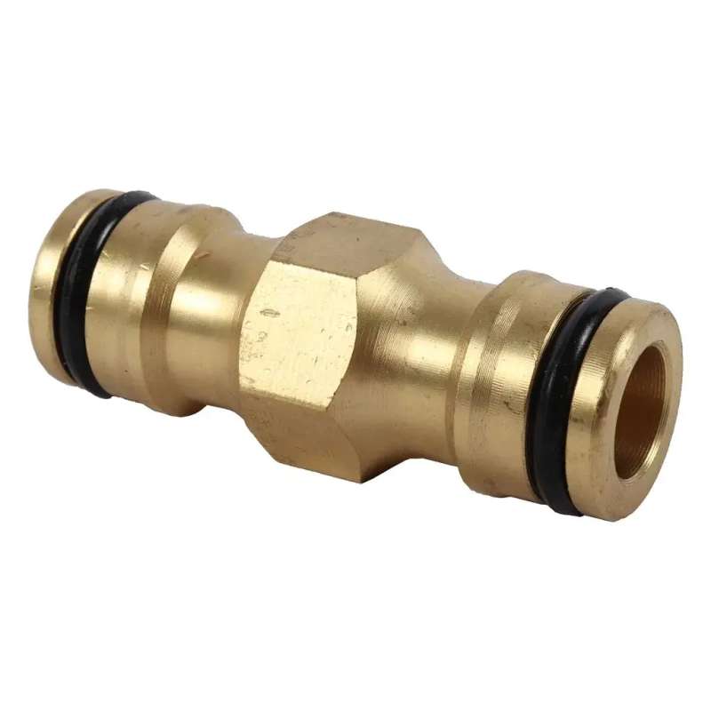 Dubbele messing nippel 1/2 inch