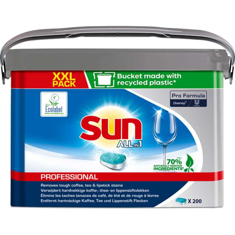 Sun vaatwastabletten prof all in 1 200 stuks