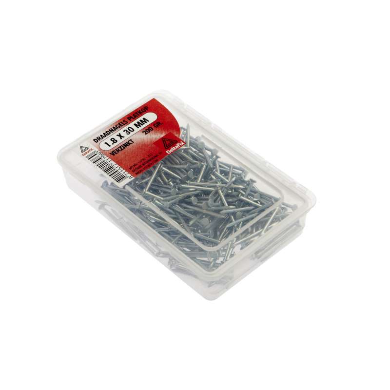 Draadnagel platkop verzinkt 1.8 x 30mm 200gr