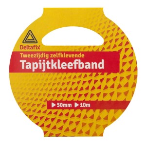 Tapijtkleefband dubbelzijdig standaard 50mm 10 meter