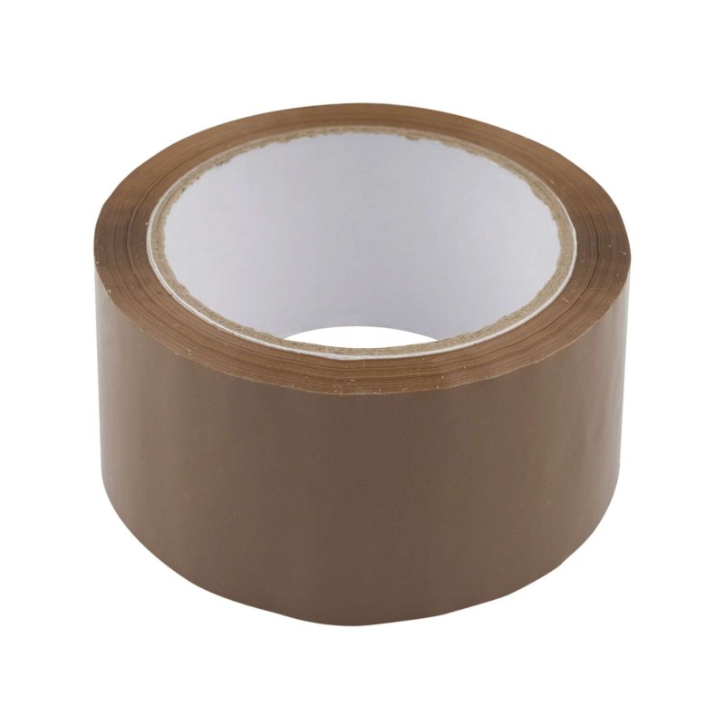 Verpakkingstape bruin 25 mm 66 meter