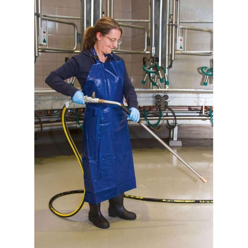 Melkschort Professioneel Blauw 100 x 125 cm