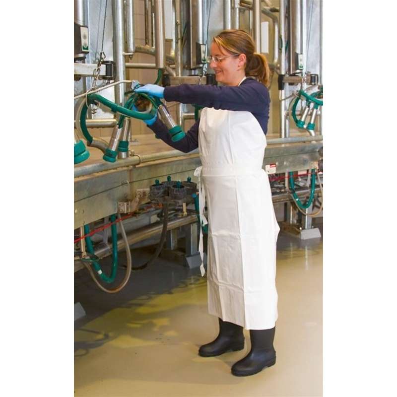 Melkschort Professioneel wit 100 x 125 cm