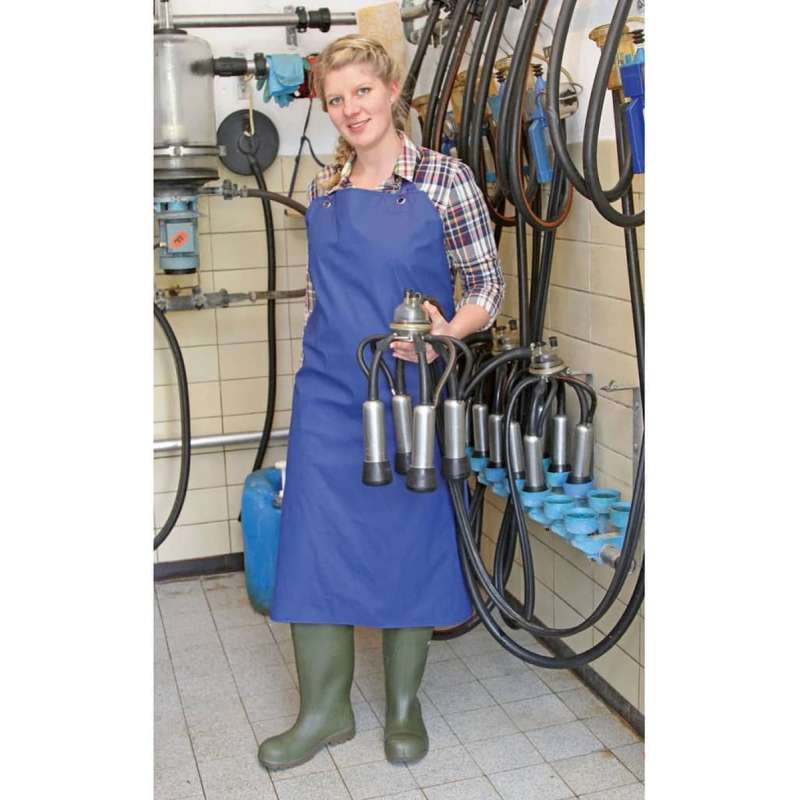 Melkschort PU Blauw 100 x 125 cm