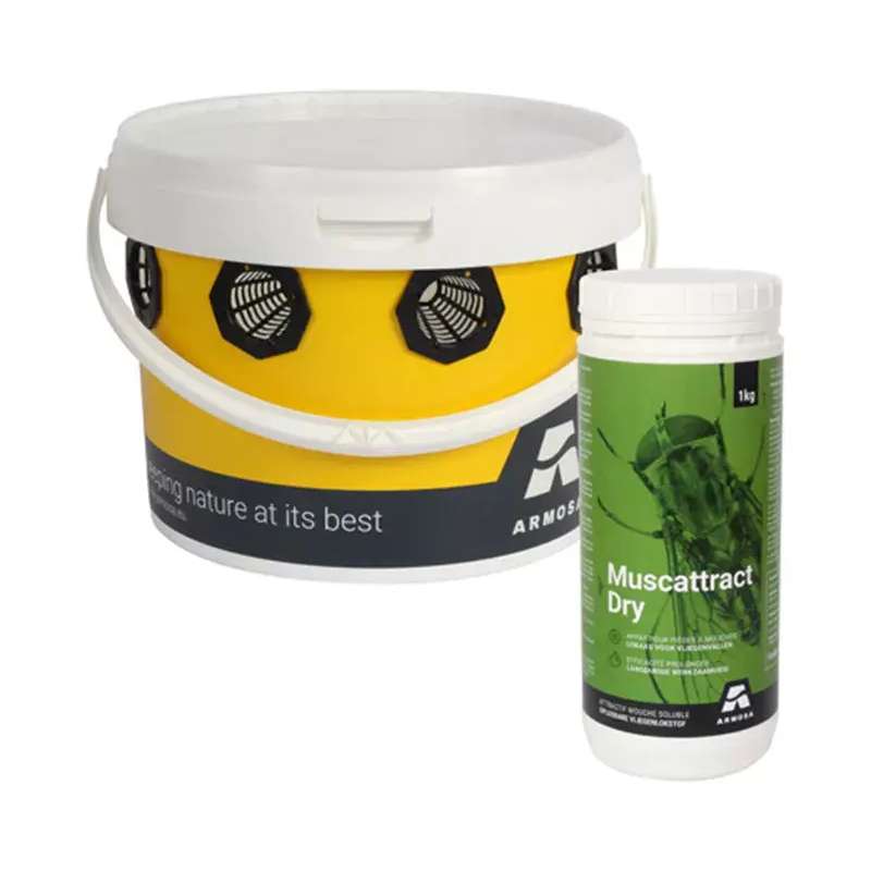 Muscado Trap vliegenval emmer met lokaas 1kg